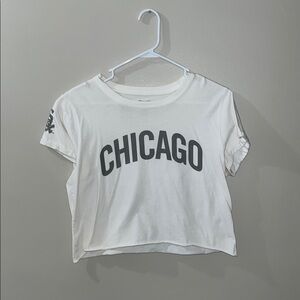 Tailgate White Chicago White Sox Crop Top